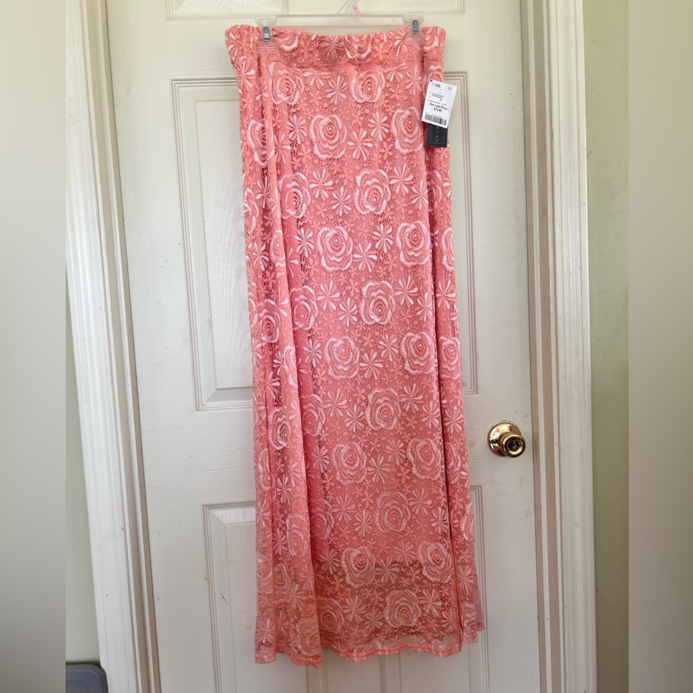 Light Pink Floral Skirt